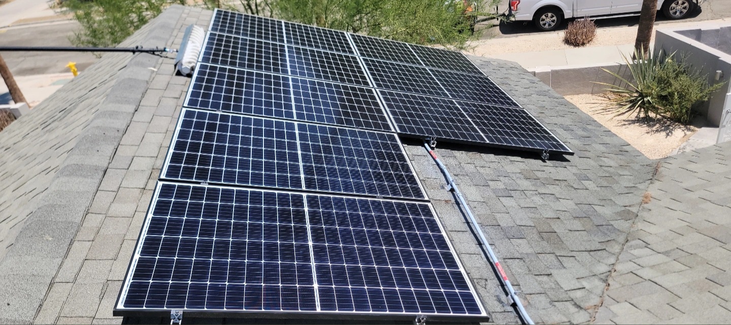 Solar panel cleaning in Palm Springs, CA